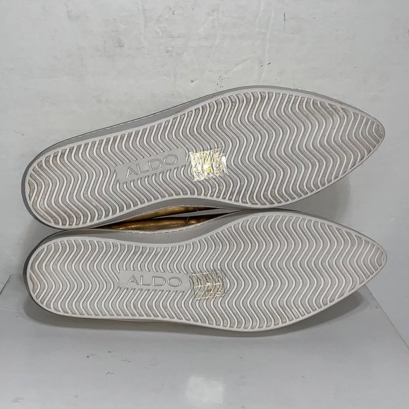 Aldo Trezzo Pointy Toe Sneaker Gold Patent - Picture 6 of 6